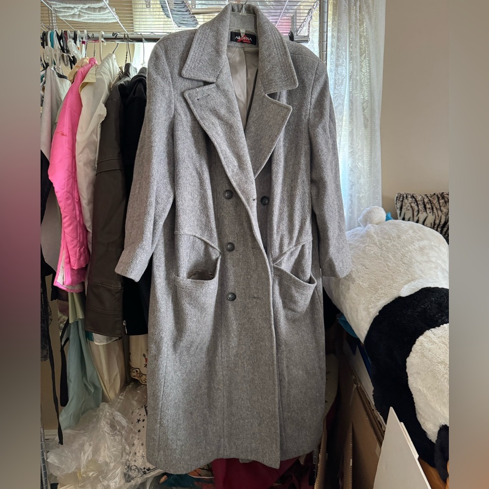 Alorna mid calf wool coat